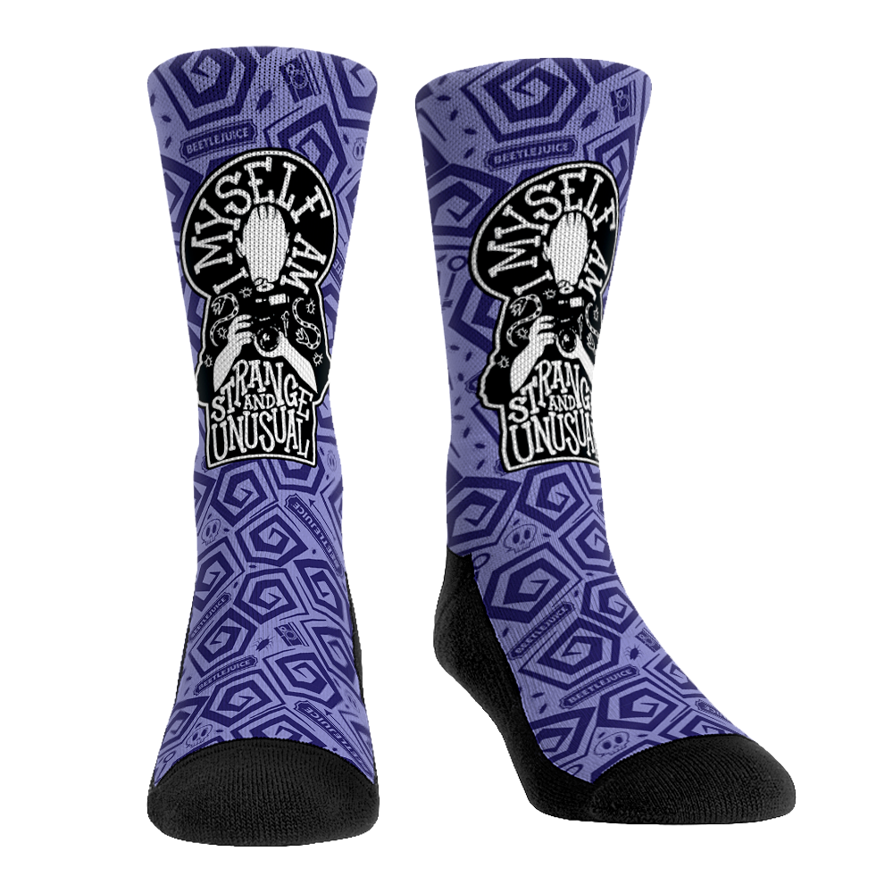 Beetlejuice - Strange and Unusual Crew Socks