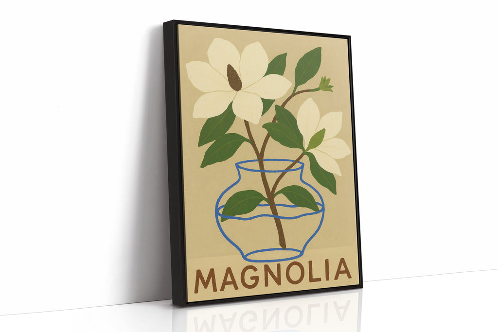 WONDERWALL ‘L’Atelier Fun Collection’ Elegant Magnolia Art Print for Home Decor