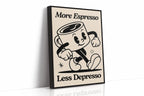 WONDERWALL ‘L’Atelier Fun Collection’ Caffeinated Cheer - Retro Coffee Art Print