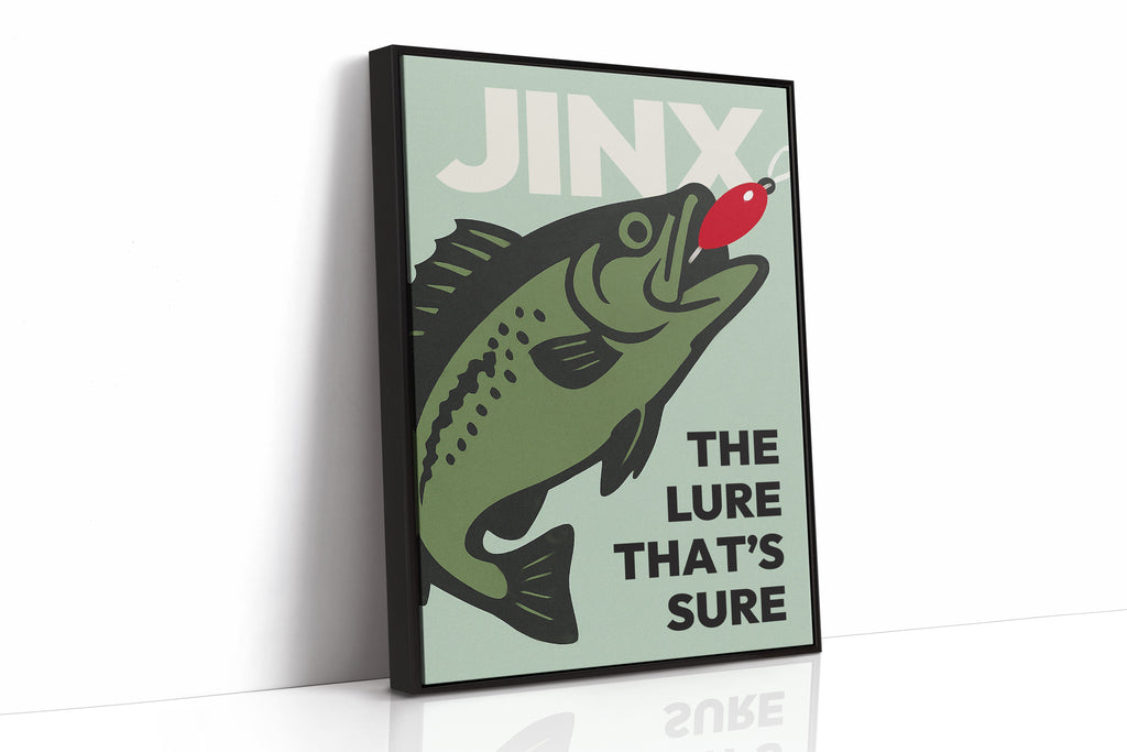 WONDERWALL 'L’Atelier Fun Collection' Baited Bliss - Retro Fishing Print