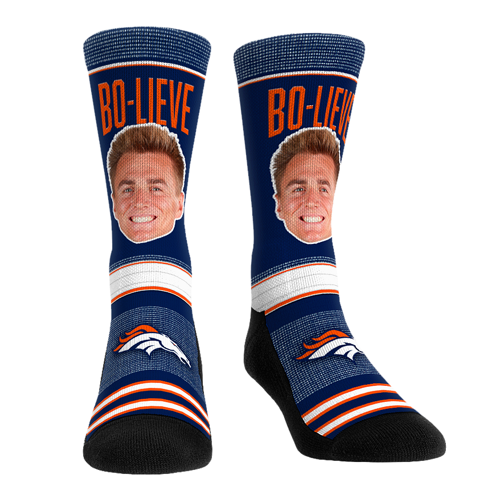 Bo Nix - Denver Broncos - BO-LIEVE Crew Socks