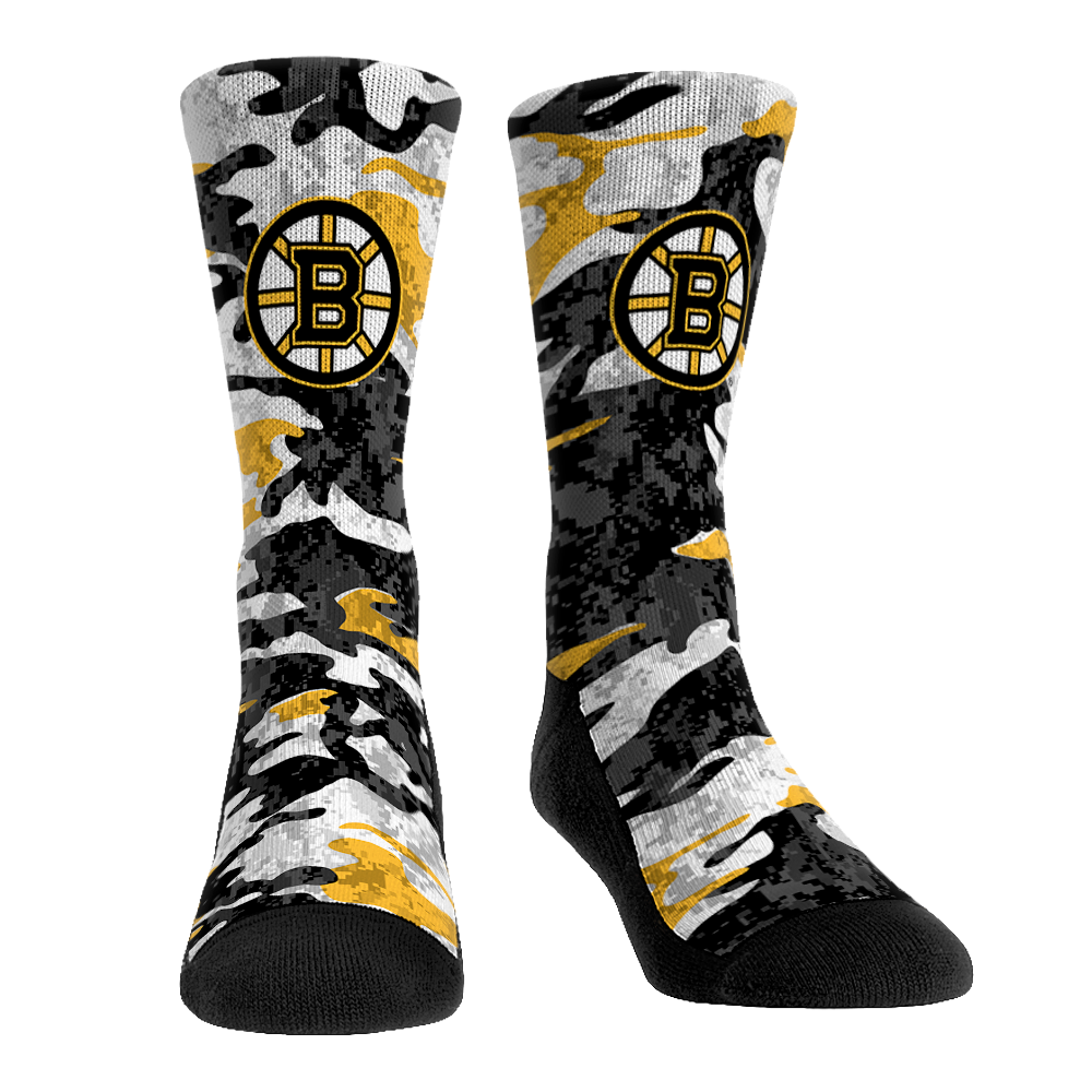 Boston Bruins - What the Camo Crew Socks