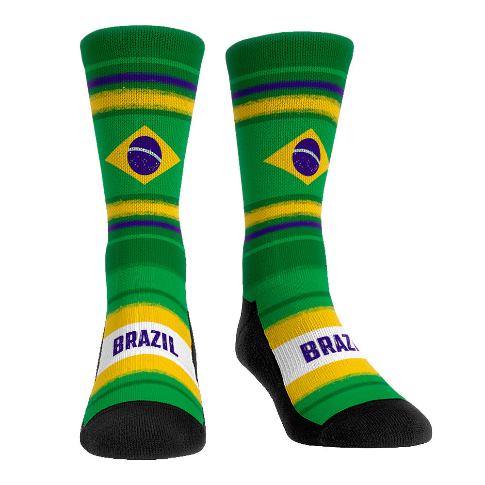 Brazil - Flag Crew Socks
