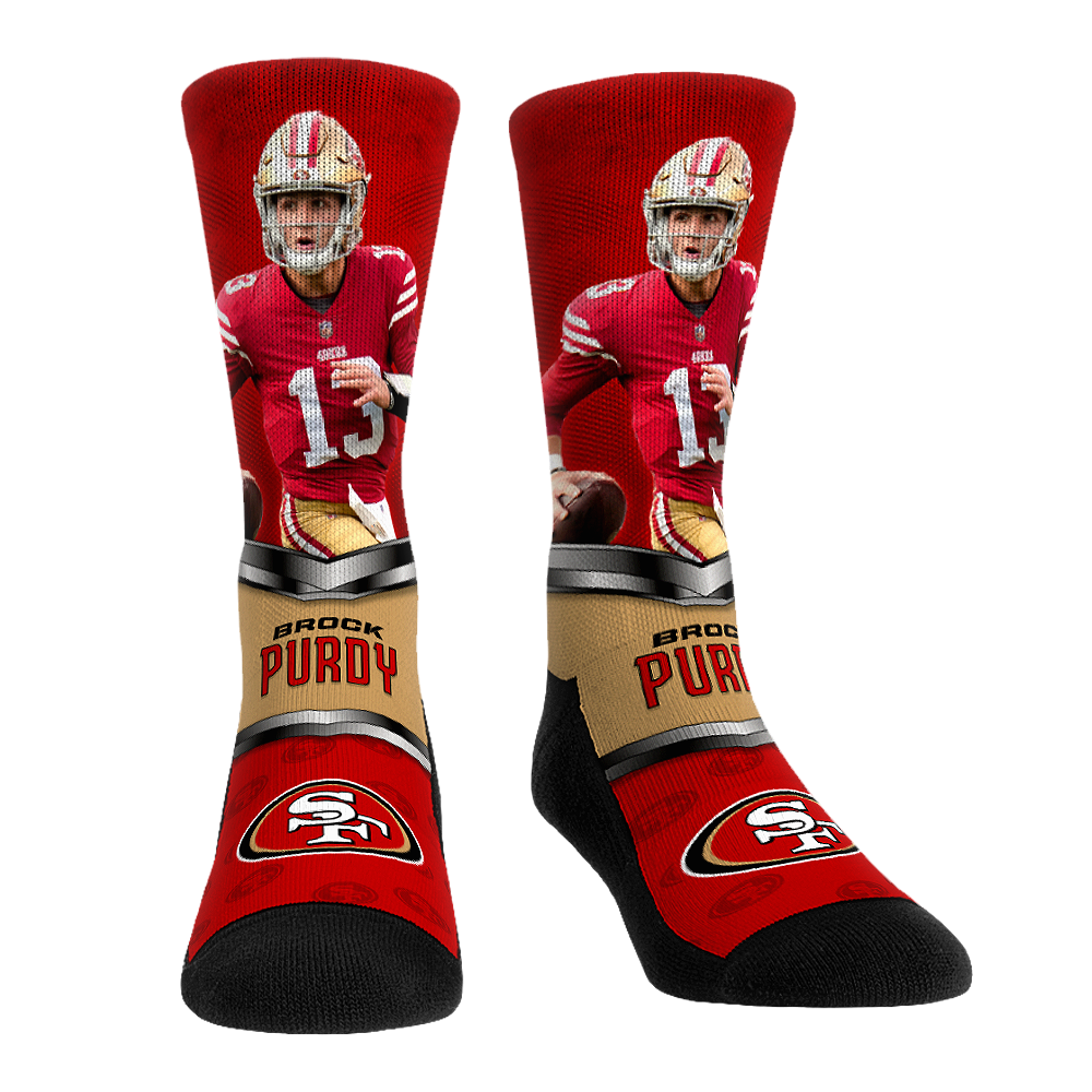 Brock Purdy - San Francisco 49ers - Highlight Crew Socks