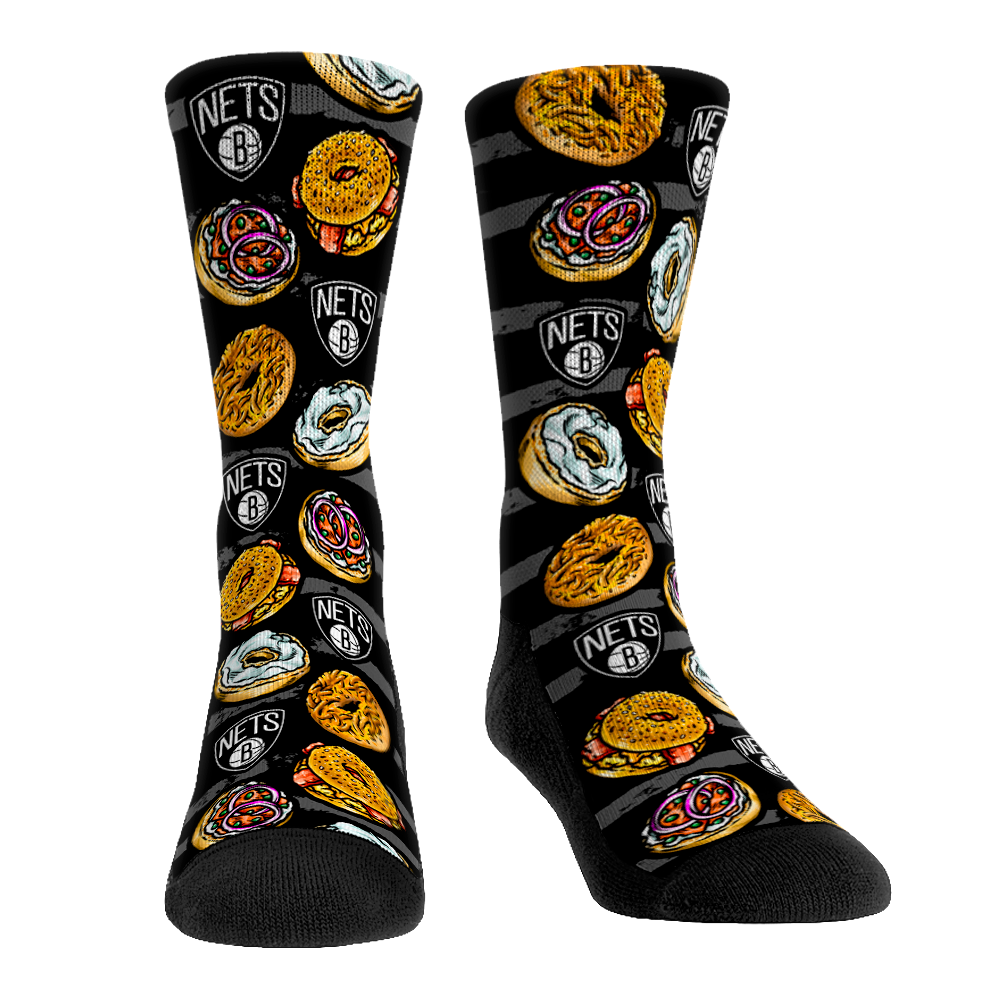 Brooklyn Nets - NY Bagels Crew Socks