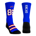 Dalton Kincaid - Buffalo Bills - Jersey (Blue) Crew Socks