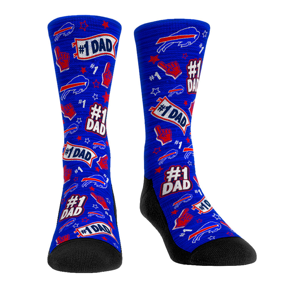 Buffalo Bills - #1 Dad Crew Socks