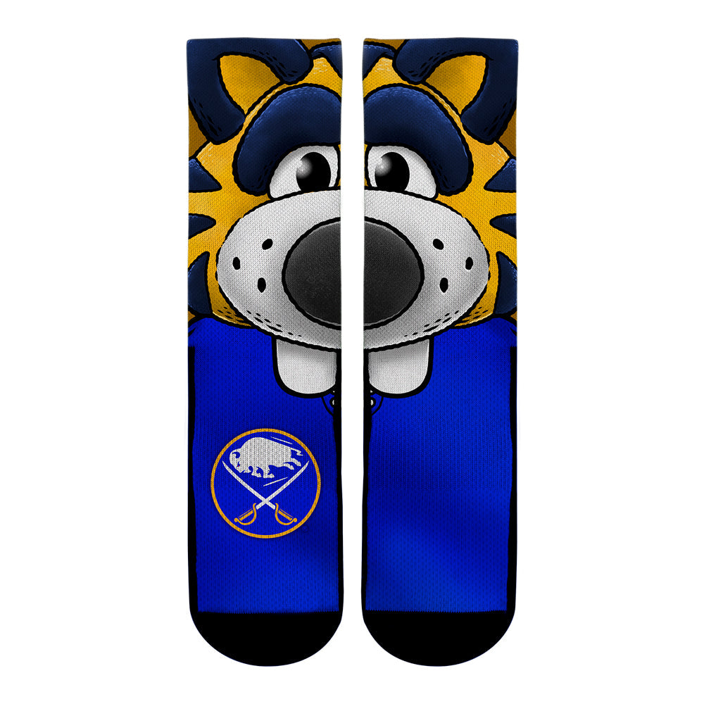 Buffalo Sabres - Split Face Mascot Crew Socks