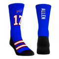 Josh Allen - Buffalo Bills - Jersey (Blue) Crew Socks