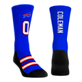 Keon Coleman - Buffalo Bills - Jersey (Blue) Crew Socks