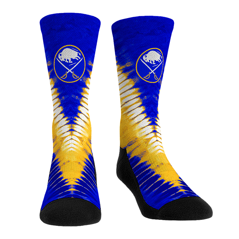 Buffalo Sabres - V Shape Tie Dye Crew Socks