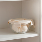 Genicook Glass Salad Bowl and Reversible Slicer Set