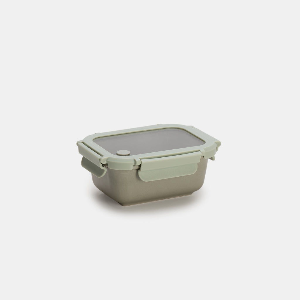 Genicook Stoneware Food Container with Glass Lid, Sage Green