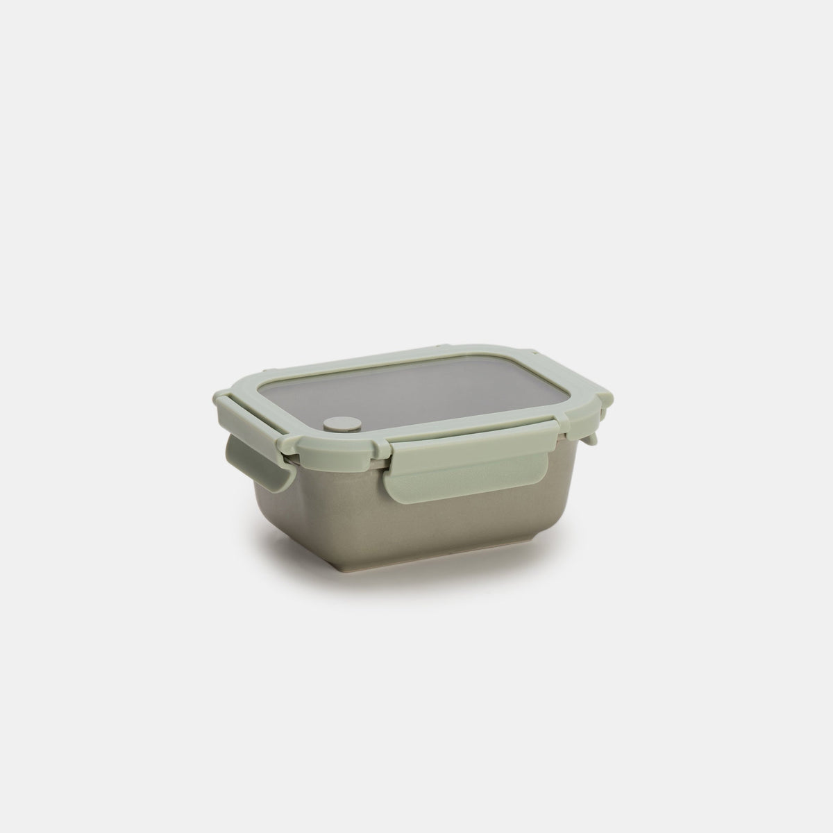 Genicook Stoneware Food Container with Glass Lid, Sage Green