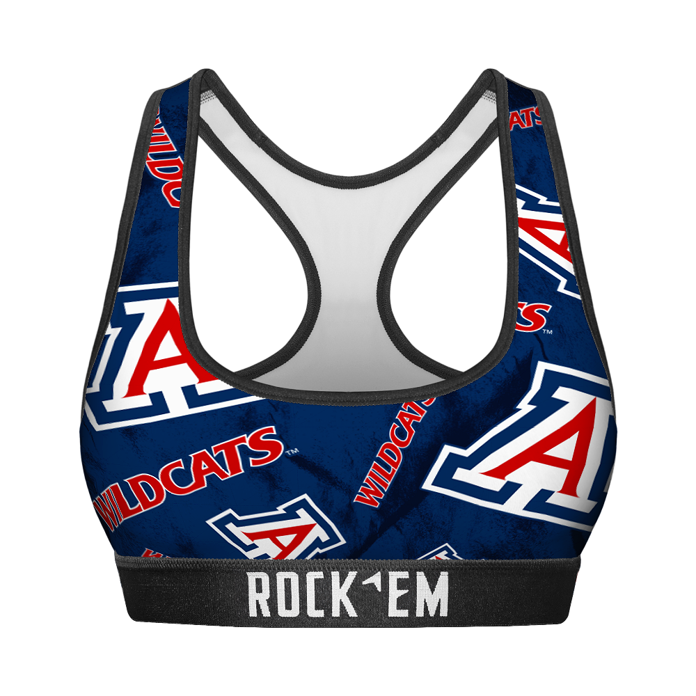 Arizona Wildcats - Logo All-Over Women's Sports Bra