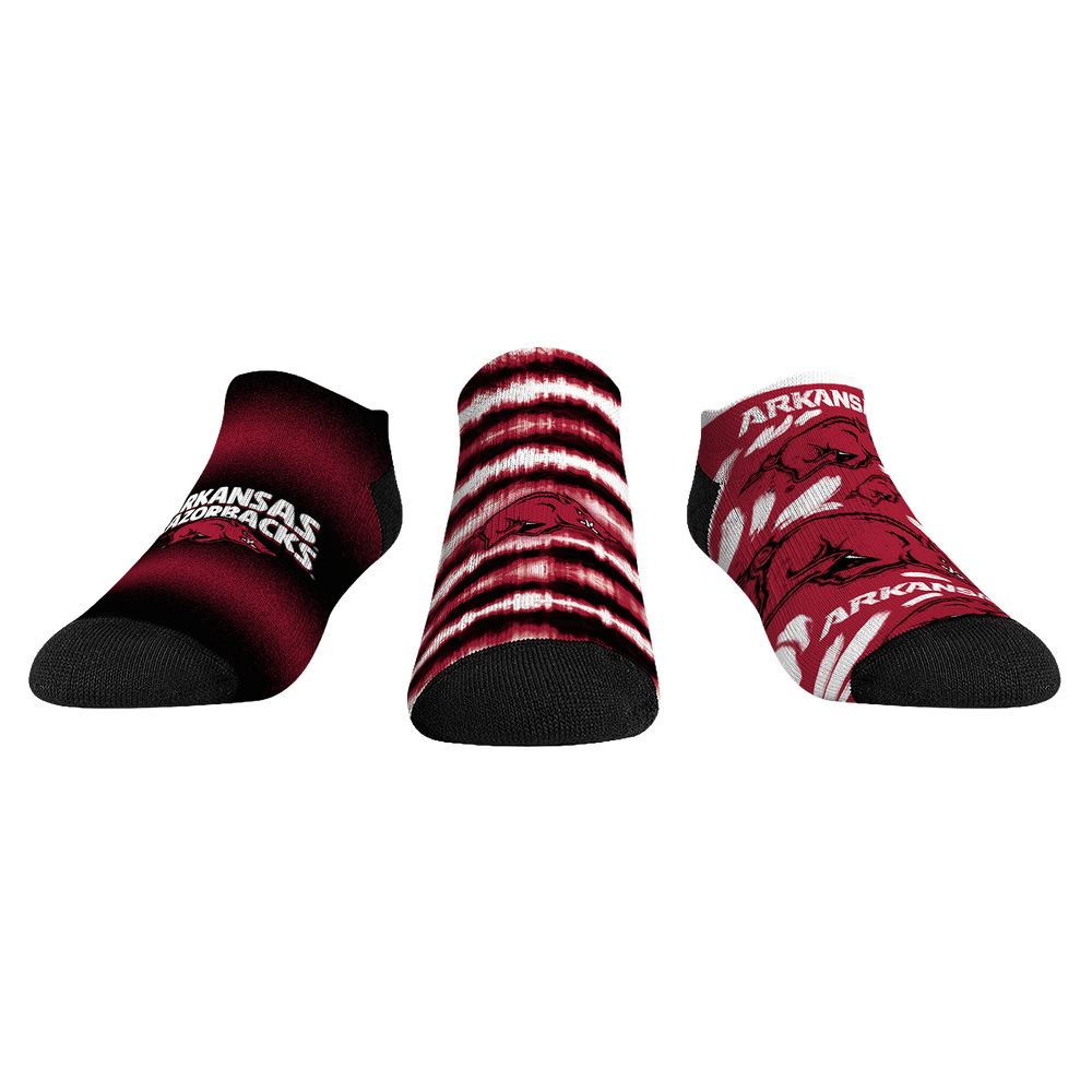 Arkansas Razorbacks - Low Cut - Make Some Noise (3-Pack) Socks