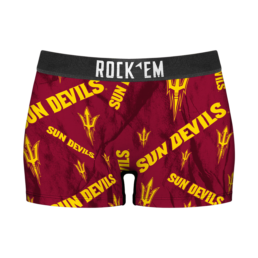 Arizona State Sun Devils - Logo All-Over Women's Boy Shorts