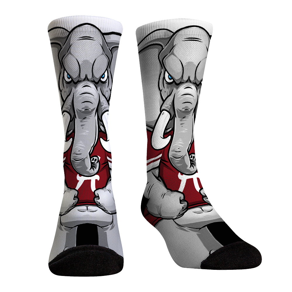 Alabama Crimson Tide - HyperOptic Mascot Crew Socks