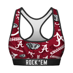 Alabama Crimson Tide - Logo All-Over Women's Sports Bra