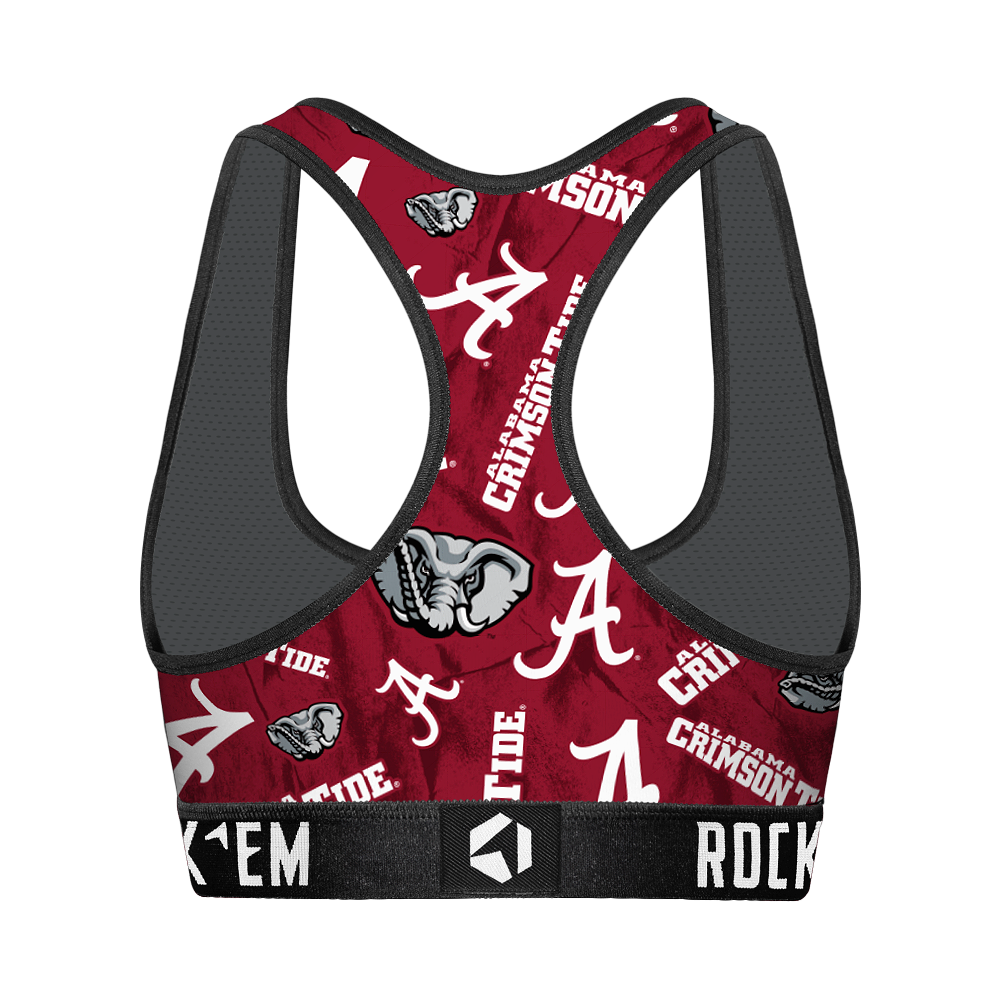 Alabama Crimson Tide - Logo All-Over Women's Sports Bra