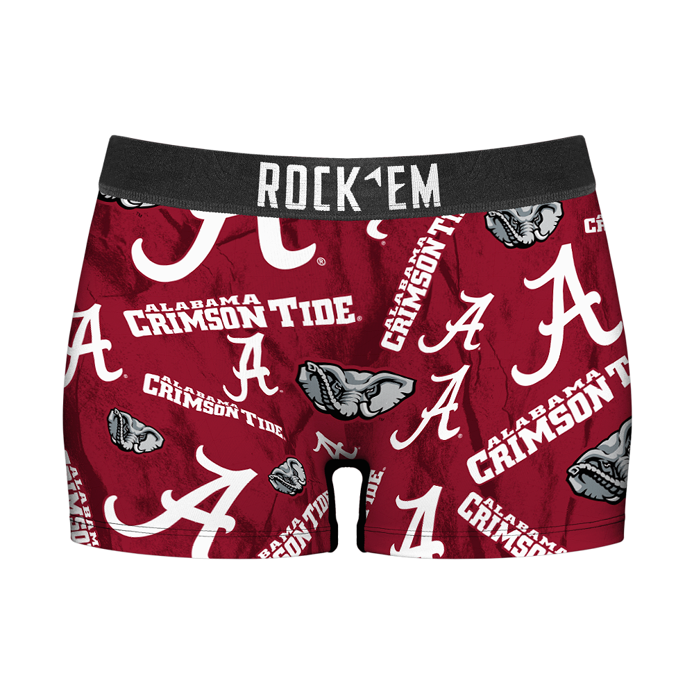 Alabama Crimson Tide - Logo All-Over Women's Boy Shorts