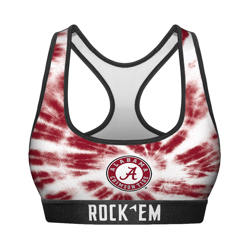 Alabama Crimson Tide - Team Tie Dye Women's Sports Bra