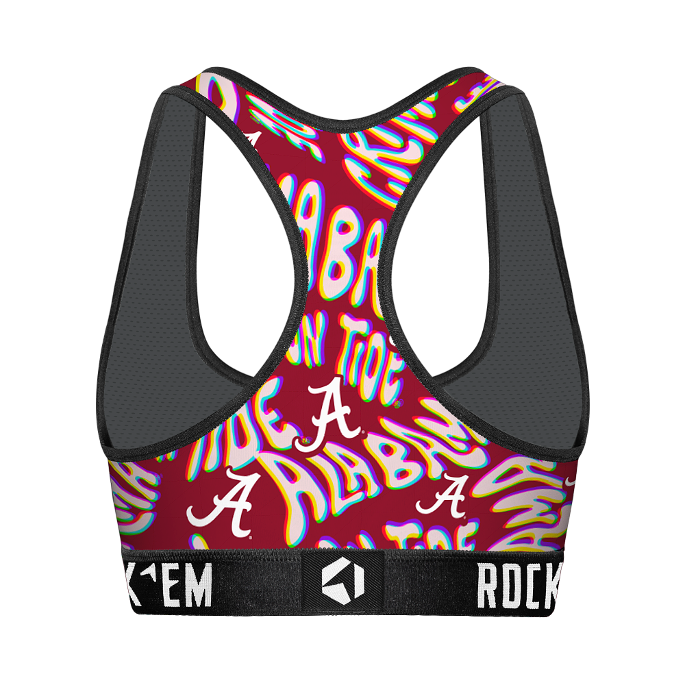 Alabama Crimson Tide - Twisted Wordmark Women's Sports Bra