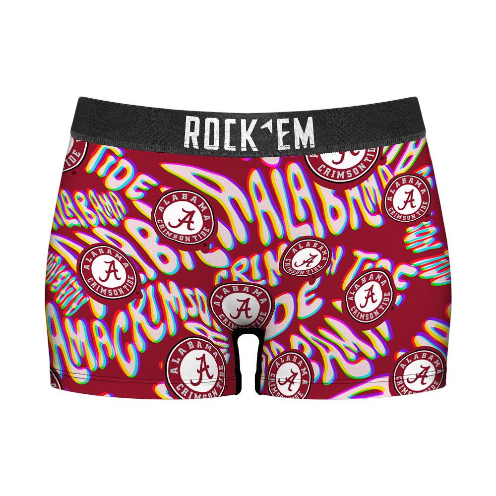 Alabama Crimson Tide - Twisted Wordmark Women's Boy Shorts