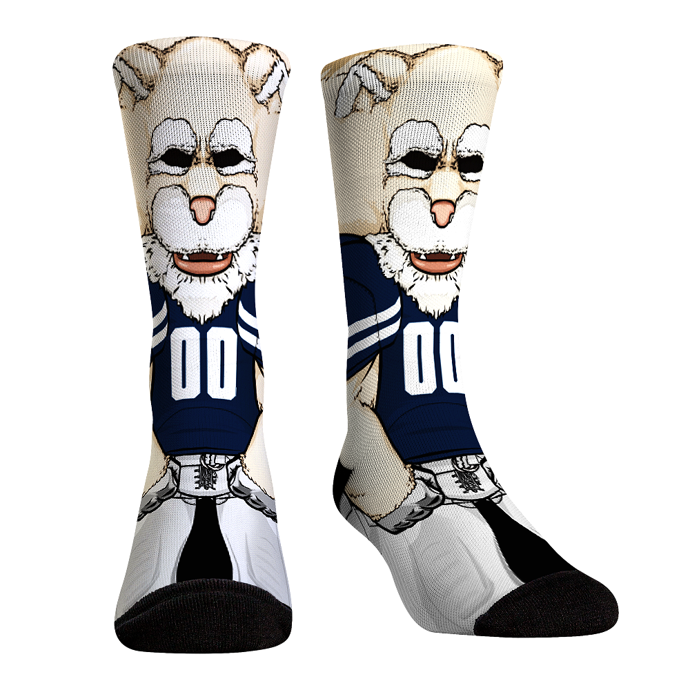 BYU Cougars - HyperOptic Mascot Crew Socks