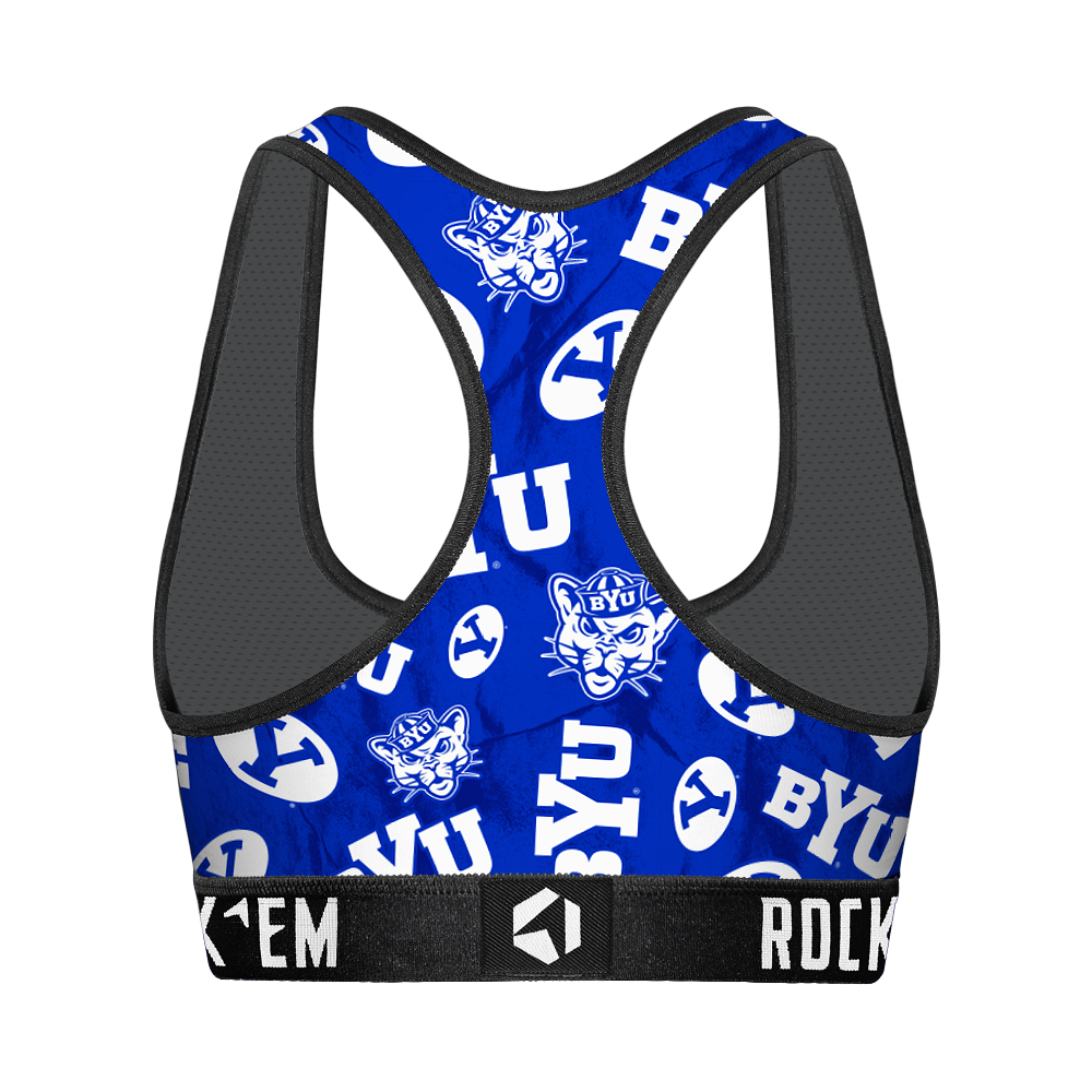 BYU Cougars - Logo All-Over Women's Sports Bra