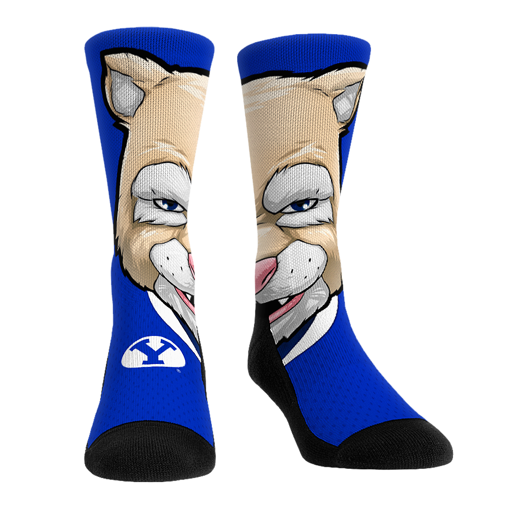 BYU Cougars - Cosmo Mascot Crew Socks