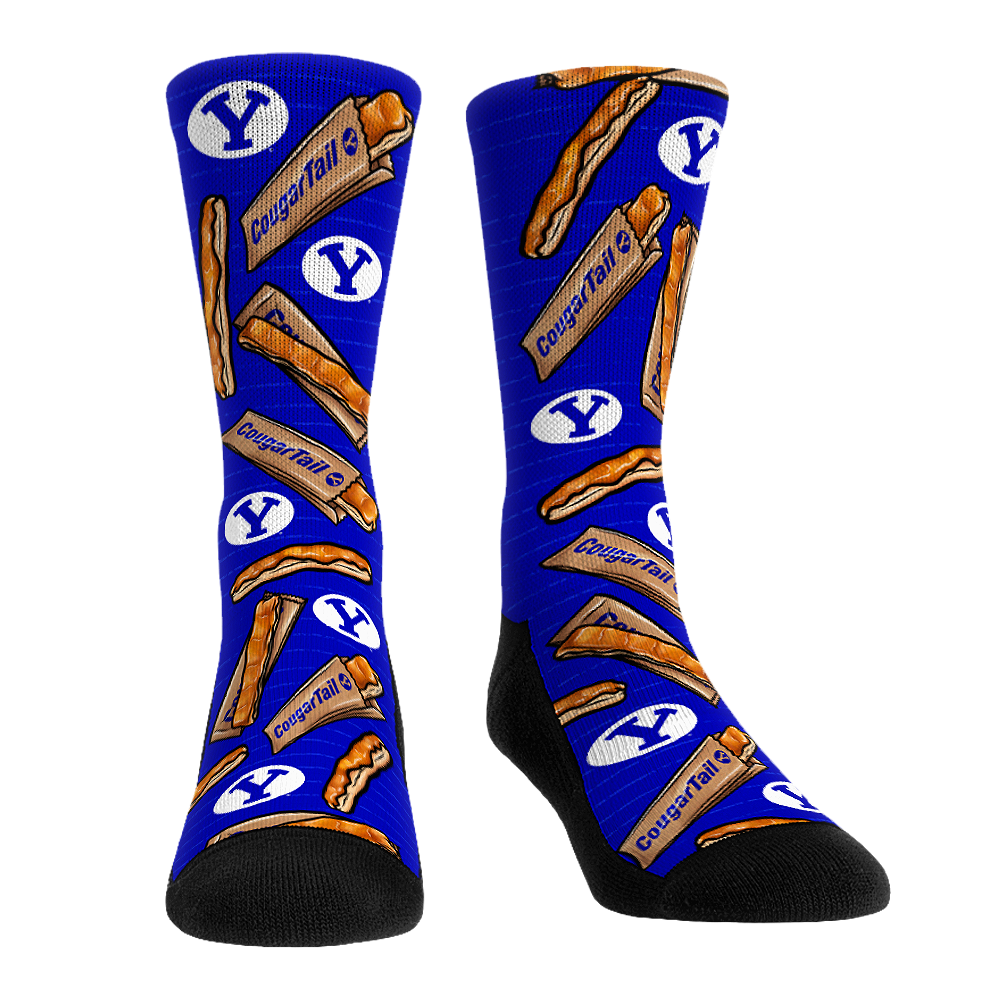BYU Cougars - CougarTail All-Over Crew Socks