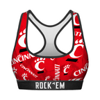 Cincinnati Bearcats - Logo All-Over Women's Sports Bra