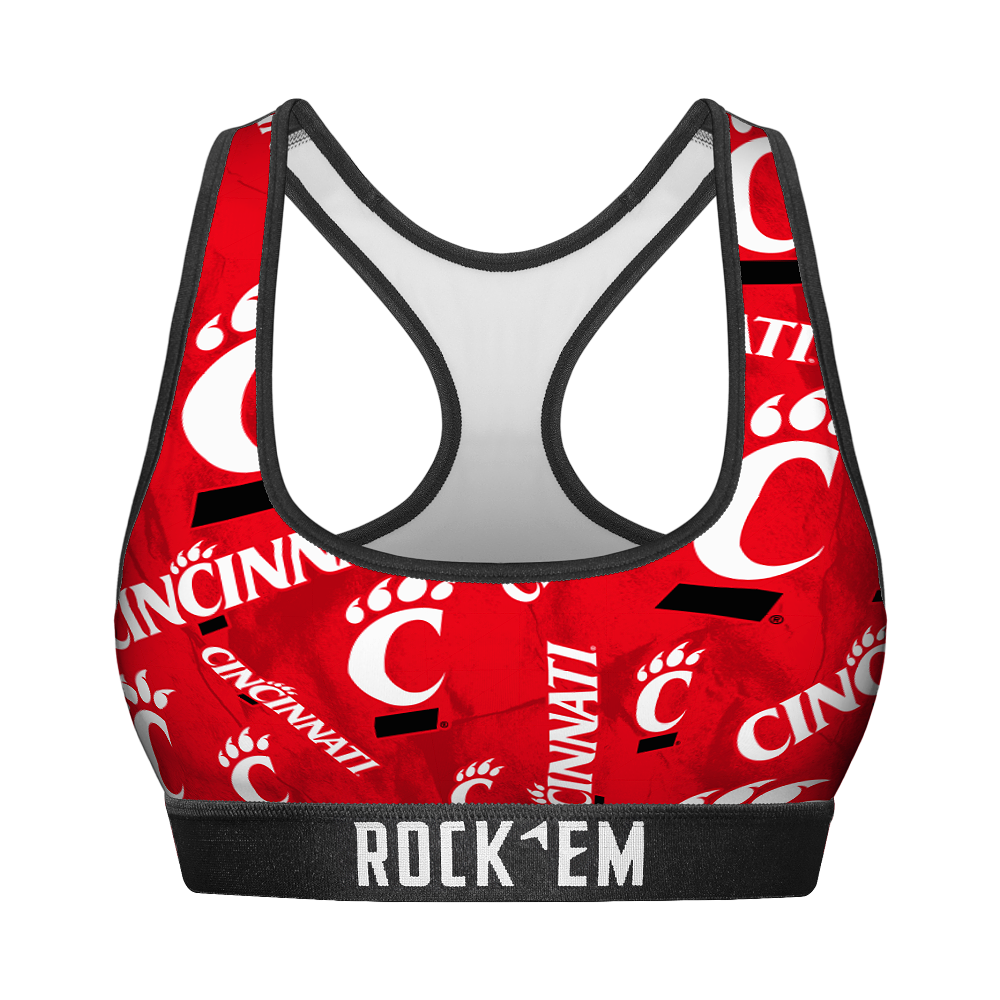 Cincinnati Bearcats - Logo All-Over Women's Sports Bra