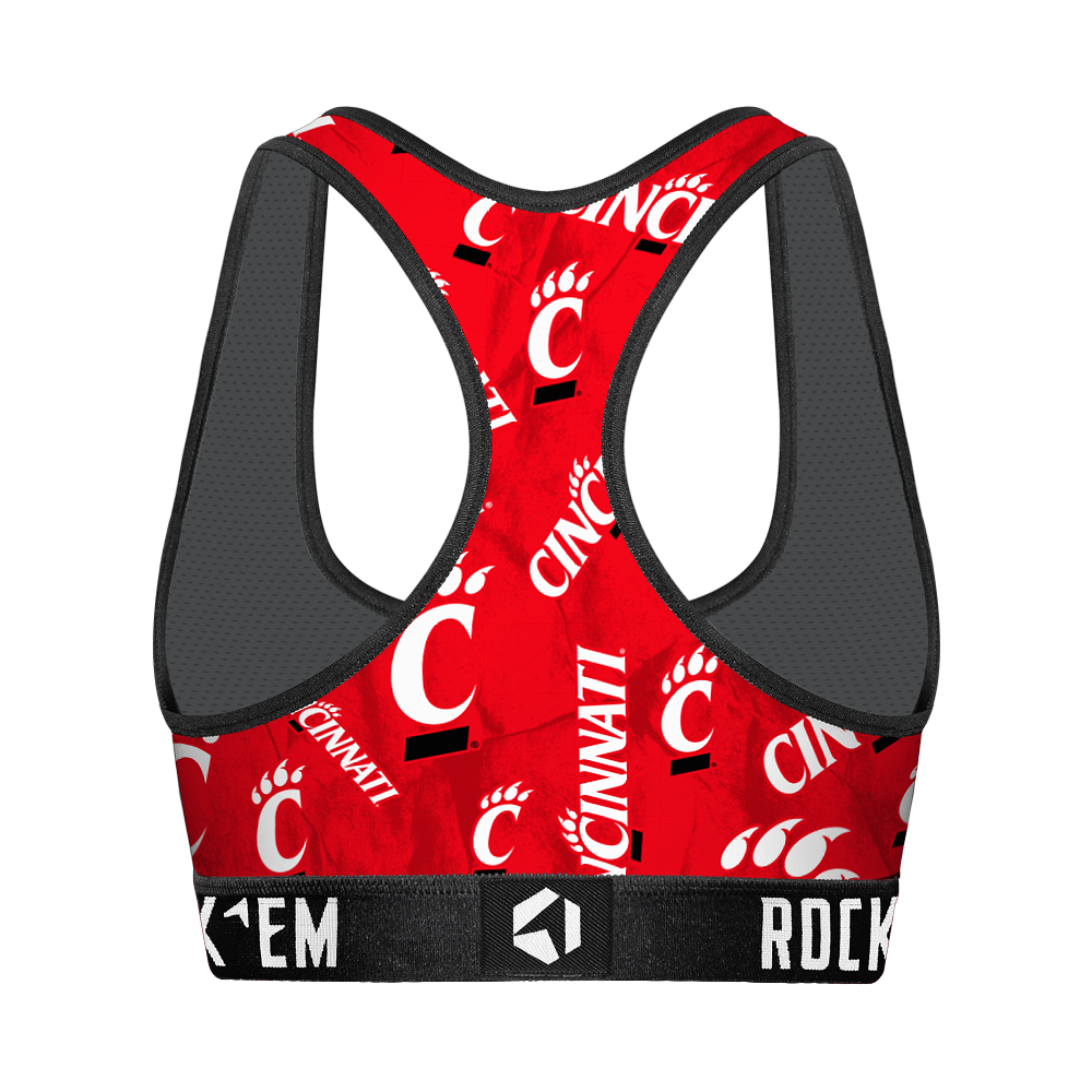 Cincinnati Bearcats - Logo All-Over Women's Sports Bra