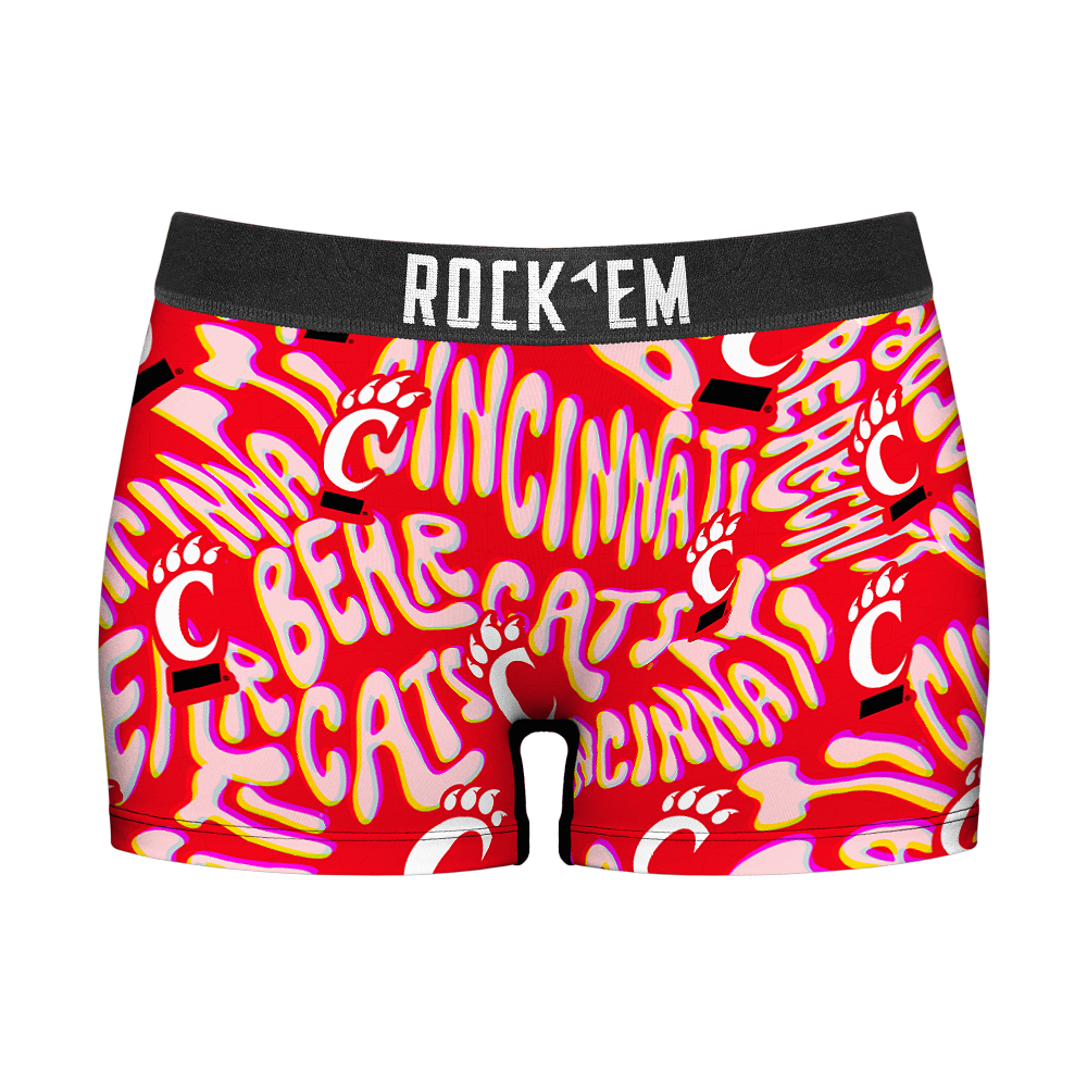 Cincinnati Bearcats - Twisted Wordmark Women's Boy Shorts
