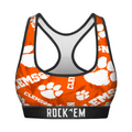 Clemson Tigers - Logo All-Over Women's Sports Bra
