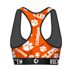Clemson Tigers - Logo All-Over Women's Sports Bra