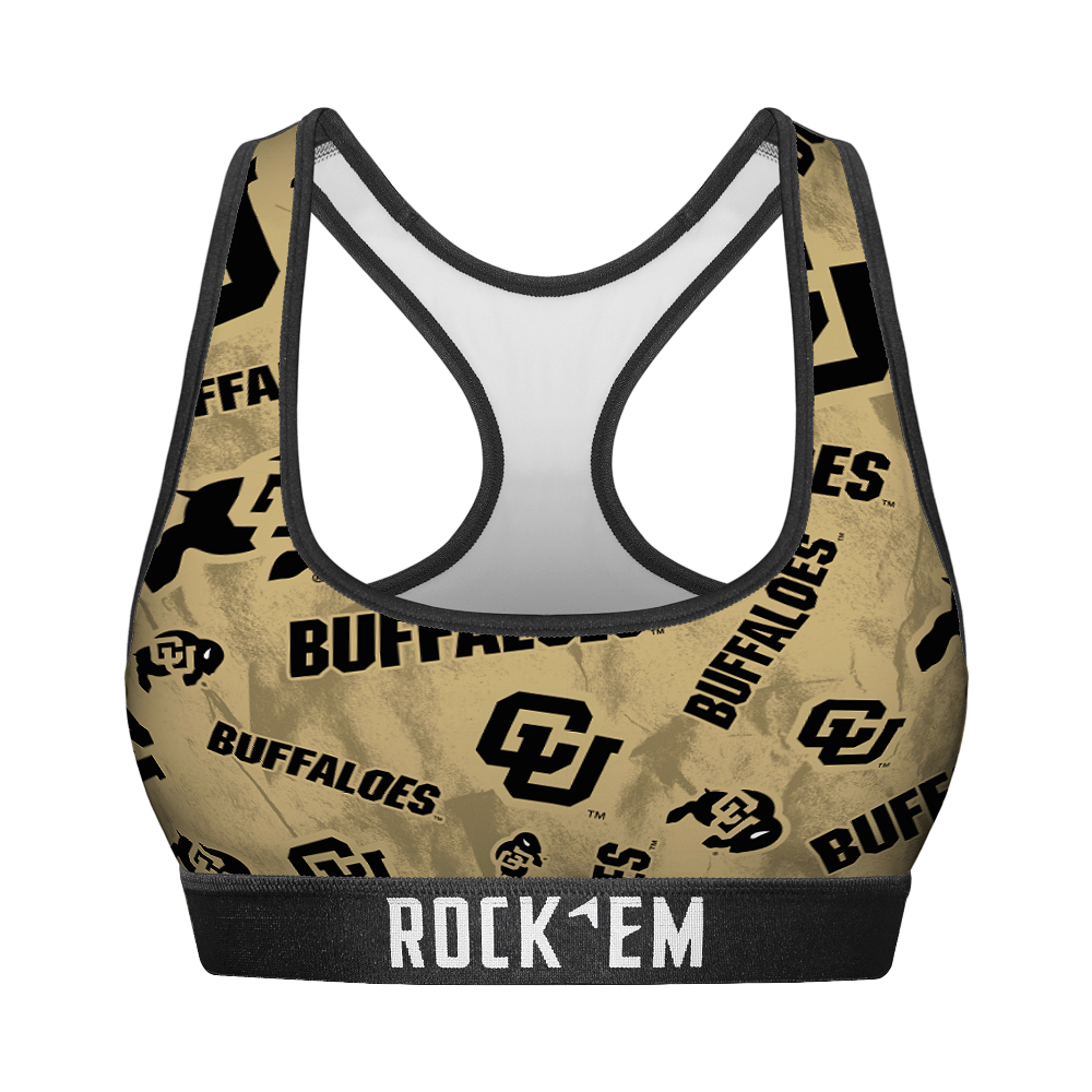 Colorado Buffaloes - Logo All-Over Women's Sports Bra