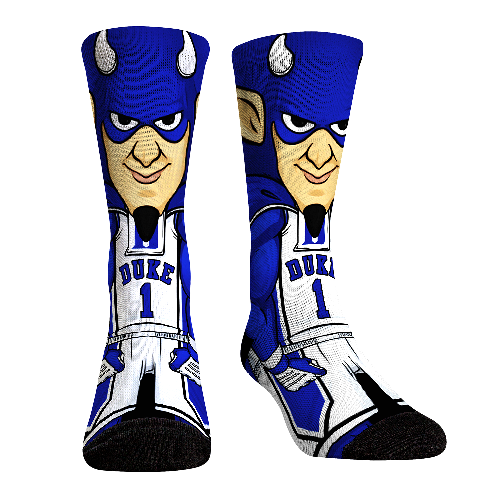 Duke Blue Devils - HyperOptic Mascot Crew Socks
