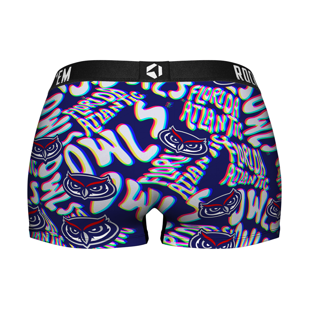 FAU Owls - Twisted Wordmark Women's Boy Shorts