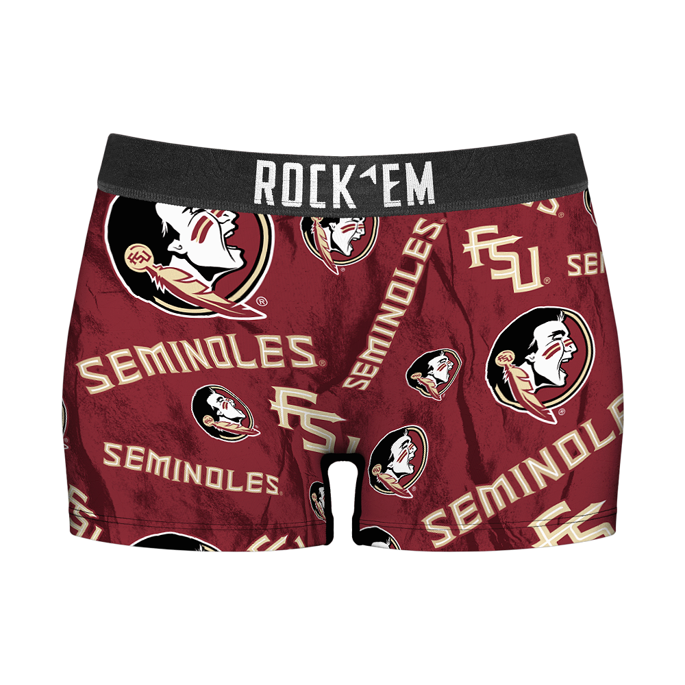 Florida State Seminoles - Logo All-Over Women's Boy Shorts