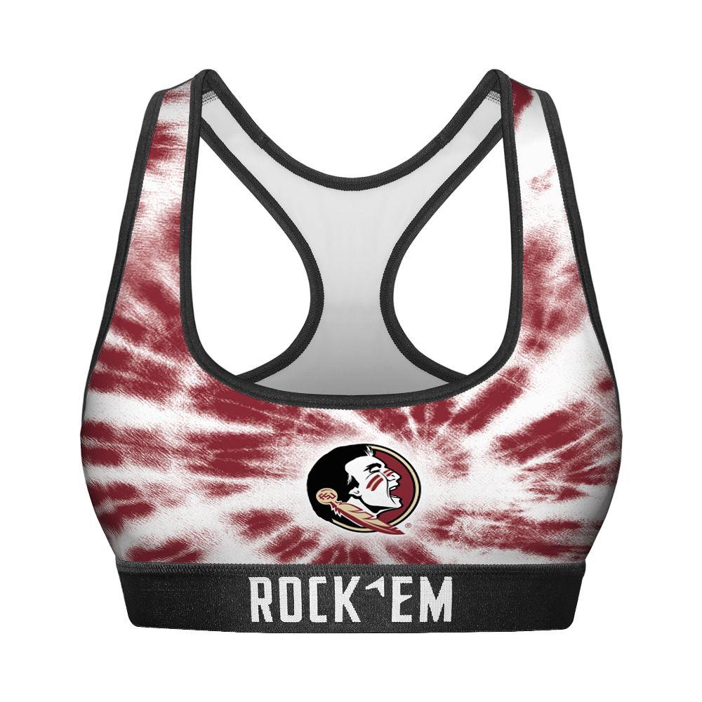 Florida State Seminoles - Team Tie Dye Women's Sports Bra
