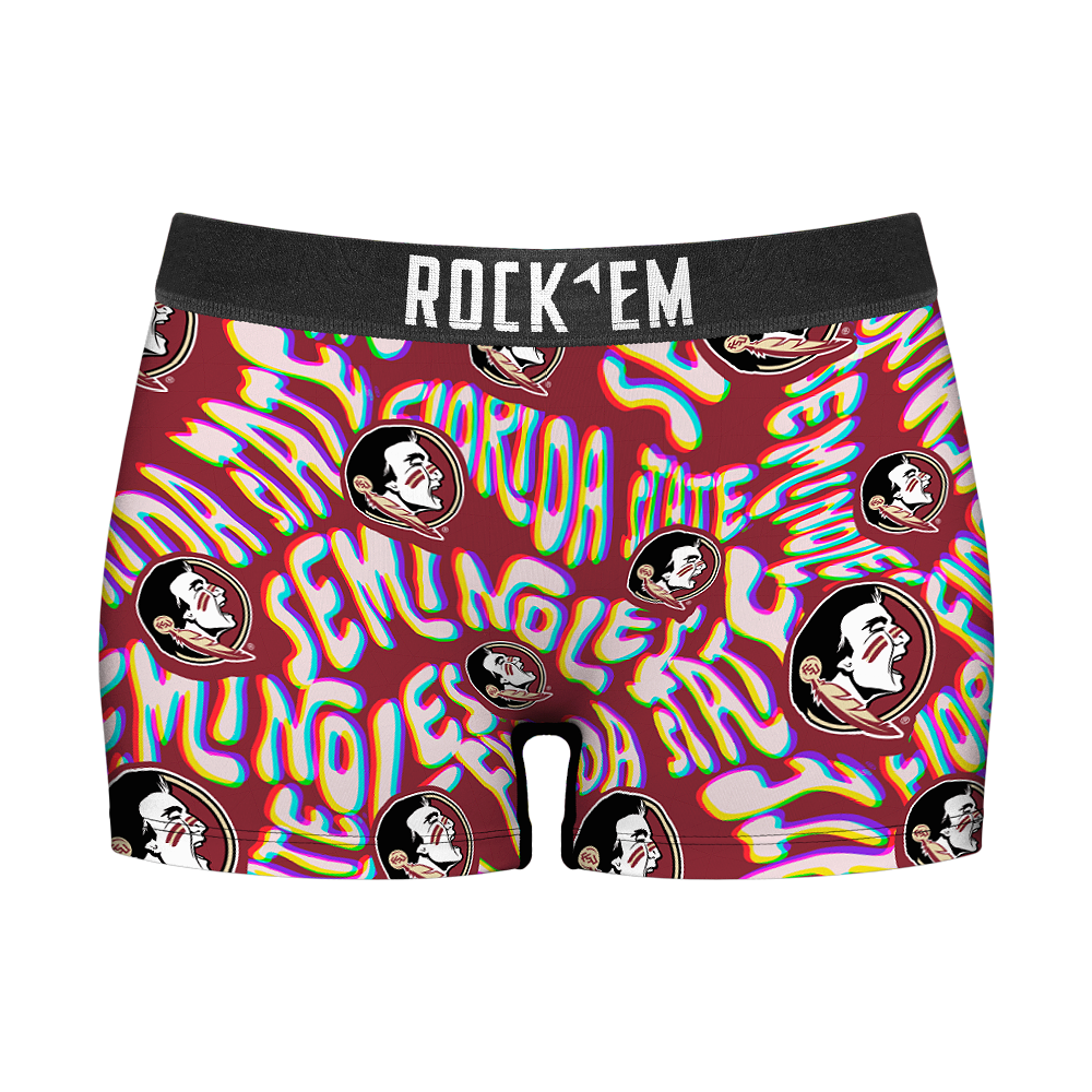 Florida State Seminoles - Twisted Wordmark Women's Boy Shorts