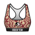 Florida State Seminoles - Wavy Checkers Women's Sports Bra