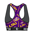 LSU Tigers - Logo All-Over Women's Sports Bra