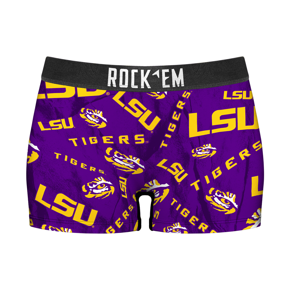 LSU Tigers - Logo All-Over Women's Boy Shorts
