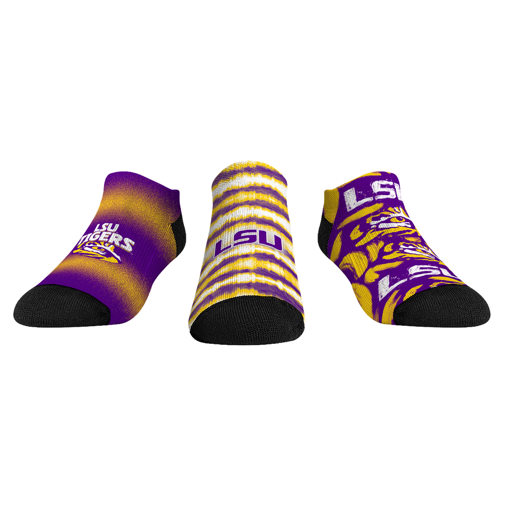 LSU Tigers - Low Cut - Make Some Noise (3-Pack) Socks