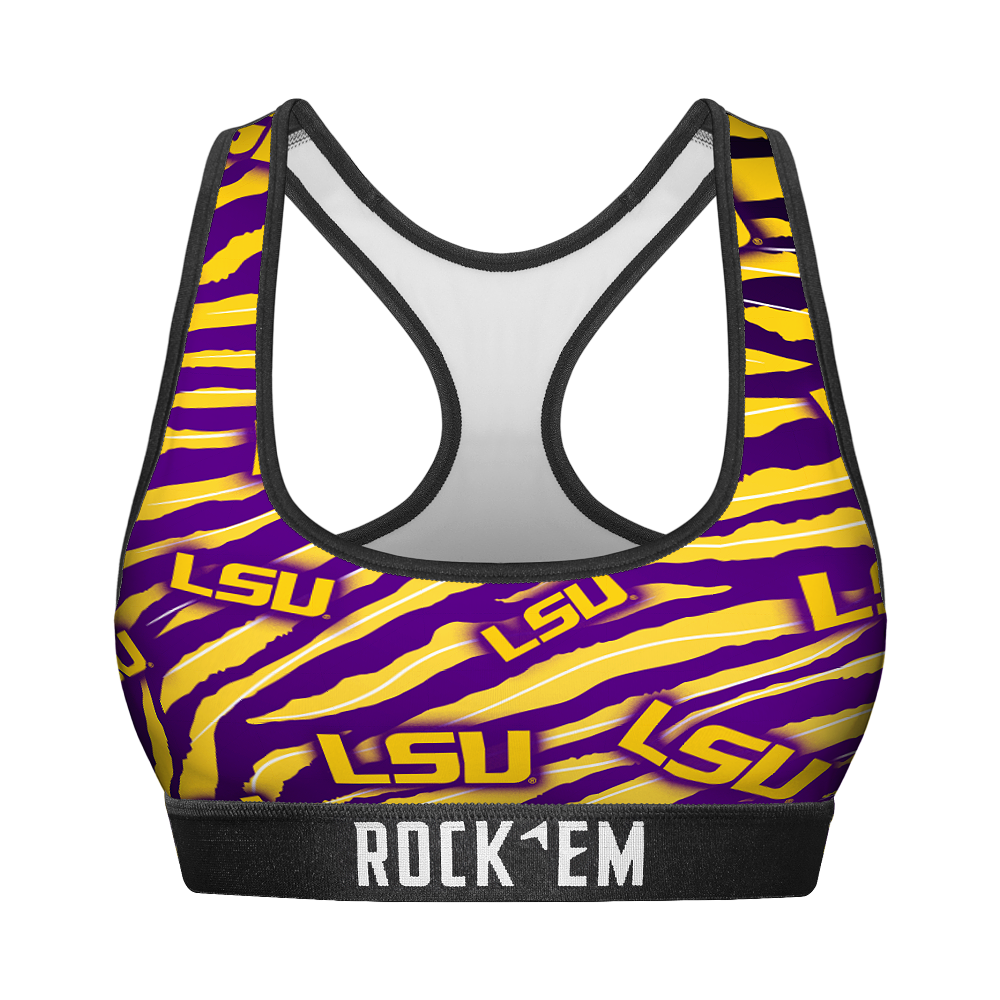 LSU Tigers - Tiger Stripes Women's Sports Bra