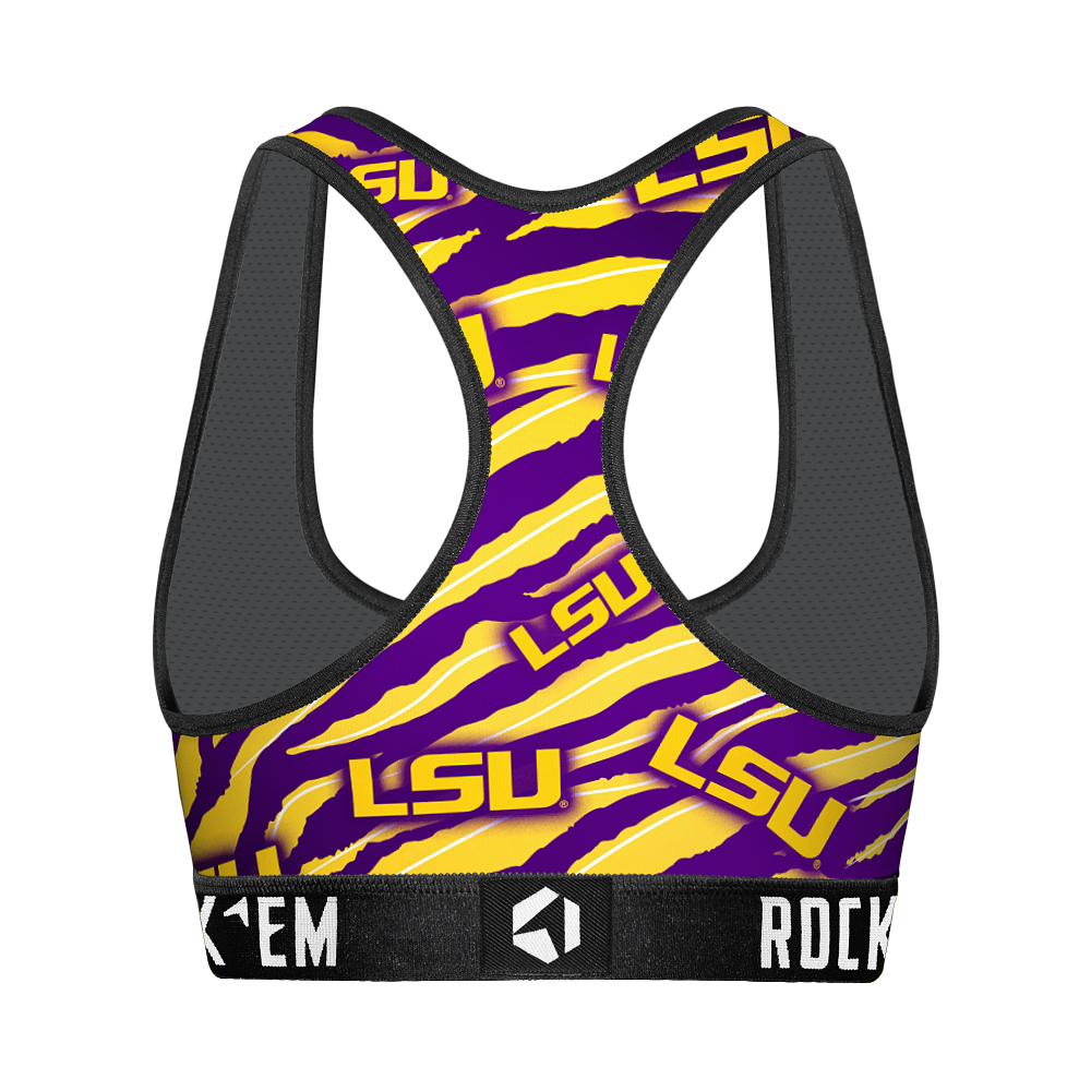 LSU Tigers - Tiger Stripes Women's Sports Bra